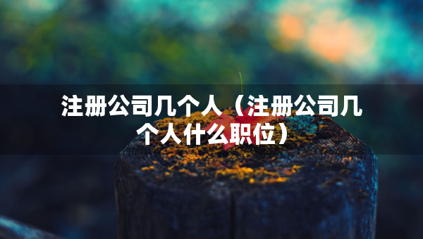 注冊(cè)公司幾個(gè)人（注冊(cè)公司幾個(gè)人什么職位）