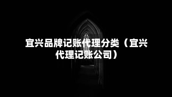 宜興品牌記賬代理分類（宜興代理記賬公司）