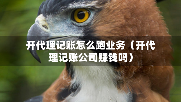 開代理記賬怎么跑業(yè)務(wù)（開代理記賬公司賺錢嗎）