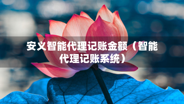 安義智能代理記賬金額（智能代理記賬系統(tǒng)）