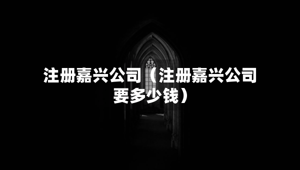 注冊(cè)嘉興公司（注冊(cè)嘉興公司要多少錢）