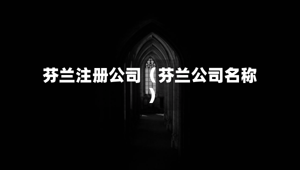 芬蘭注冊(cè)公司（芬蘭公司名稱）