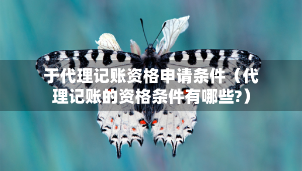 于代理記賬資格申請(qǐng)條件（代理記賬的資格條件有哪些?）