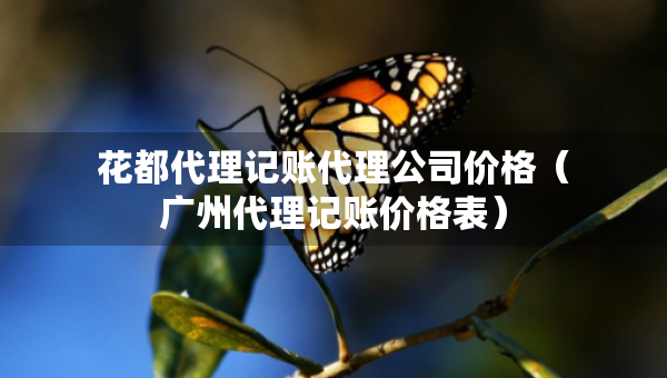 花都代理記賬代理公司價格（廣州代理記賬價格表）