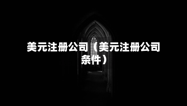 美元注冊(cè)公司（美元注冊(cè)公司條件）