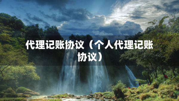 代理記賬協(xié)議（個(gè)人代理記賬協(xié)議）