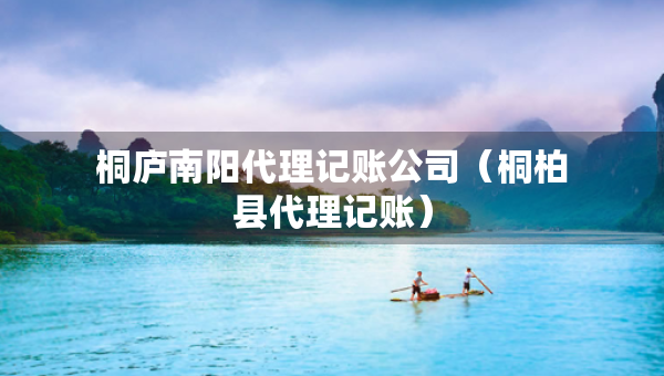 桐廬南陽(yáng)代理記賬公司（桐柏縣代理記賬）