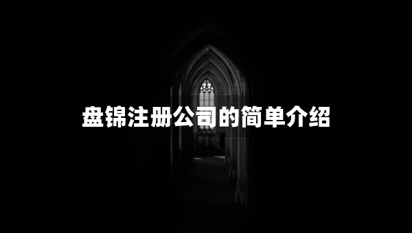 盤錦注冊公司的簡單介紹