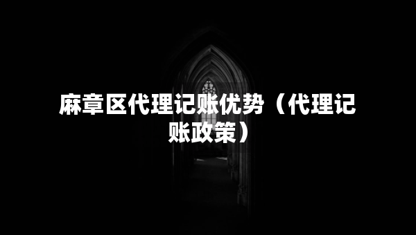 麻章區(qū)代理記賬優(yōu)勢（代理記賬政策）