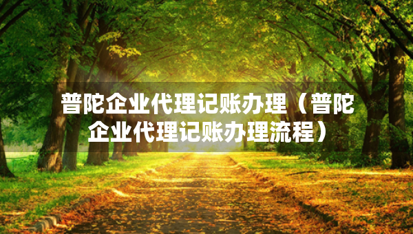 普陀企業(yè)代理記賬辦理（普陀企業(yè)代理記賬辦理流程）