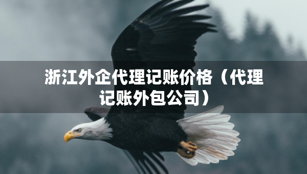 浙江外企代理記賬價格（代理記賬外包公司）