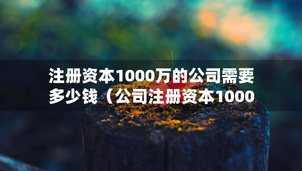 注冊資本1000萬的公司需要多少錢（公司注冊資本1000萬要拿出多少錢）