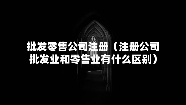 批發(fā)零售公司注冊(cè)（注冊(cè)公司批發(fā)業(yè)和零售業(yè)有什么區(qū)別）