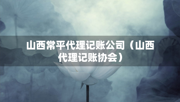 山西常平代理記賬公司（山西代理記賬協(xié)會）