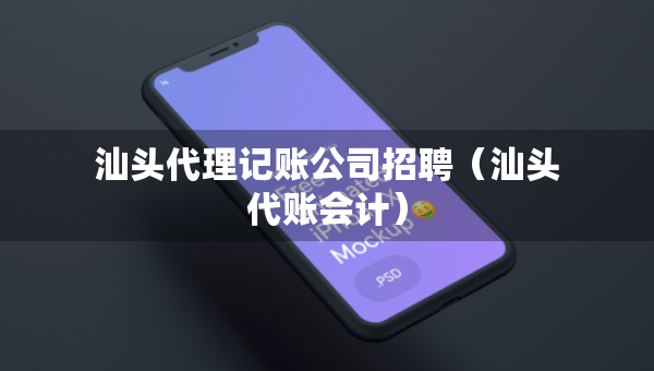 汕頭代理記賬公司招聘（汕頭代賬會計）