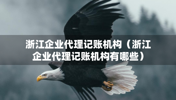 浙江企業(yè)代理記賬機構(gòu)（浙江企業(yè)代理記賬機構(gòu)有哪些）