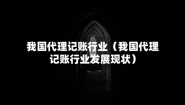 我國(guó)代理記賬行業(yè)（我國(guó)代理記賬行業(yè)發(fā)展現(xiàn)狀）