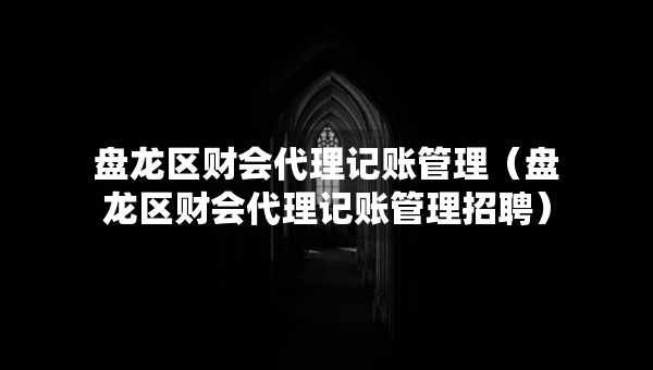 盤龍區(qū)財會代理記賬管理（盤龍區(qū)財會代理記賬管理招聘）