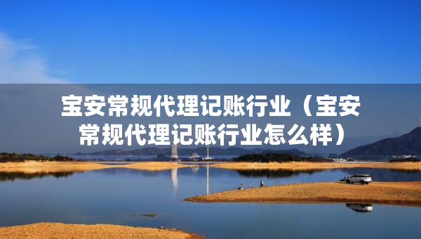 寶安常規(guī)代理記賬行業(yè)（寶安常規(guī)代理記賬行業(yè)怎么樣）