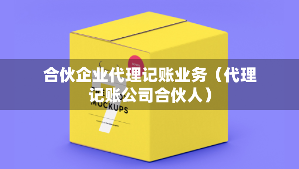 合伙企業(yè)代理記賬業(yè)務(wù)（代理記賬公司合伙人）