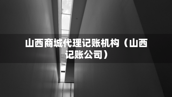 山西商城代理記賬機(jī)構(gòu)（山西記賬公司）