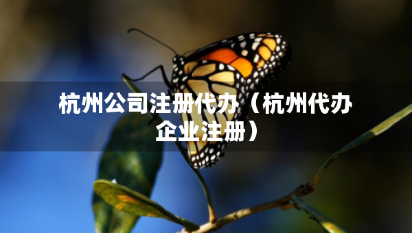 杭州公司注冊(cè)代辦（杭州代辦企業(yè)注冊(cè)）