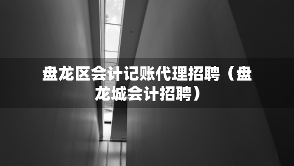 盤龍區(qū)會計記賬代理招聘（盤龍城會計招聘）