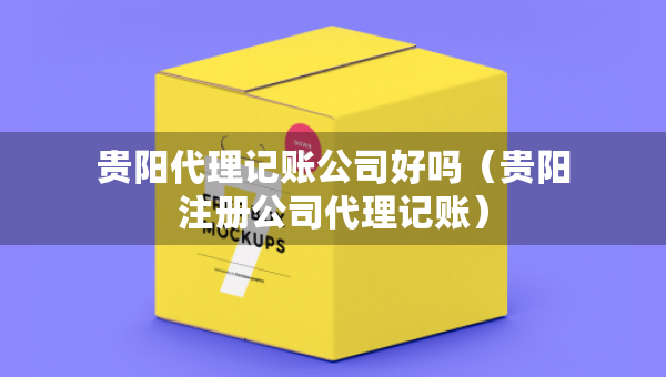 貴陽代理記賬公司好嗎（貴陽注冊公司代理記賬）