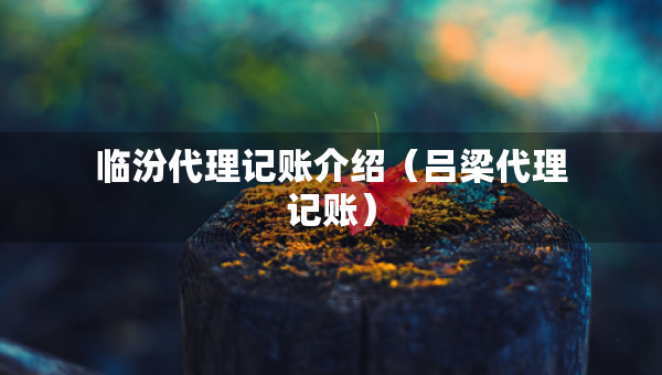 臨汾代理記賬介紹（呂梁代理記賬）